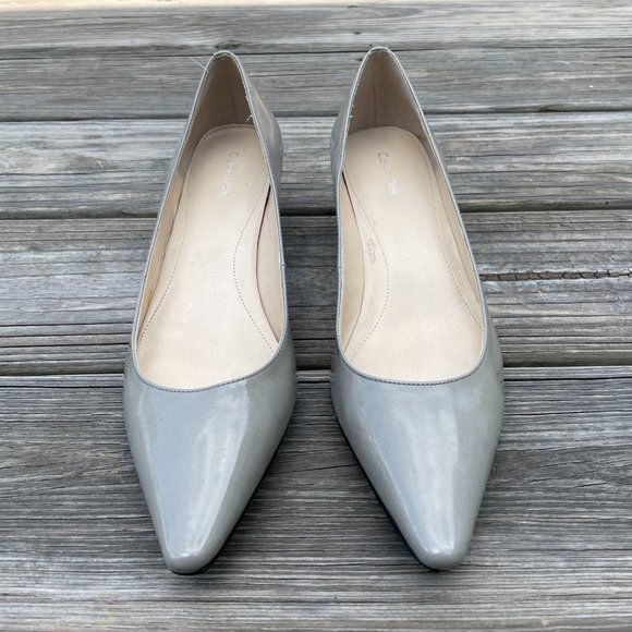 Calvin Klein Women Heel Pump DARA Ladies Patent Le - Picture 4 of 12